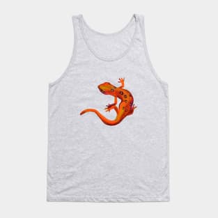 Eastern Newts Orange on Blue by Robert Phelps Tank Top